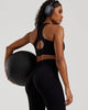 POWER SEAMLESS SCRUNCH LEGGINGS | BLACK <BR> PRE ORDER FOR 31ST JAN DELIVERY