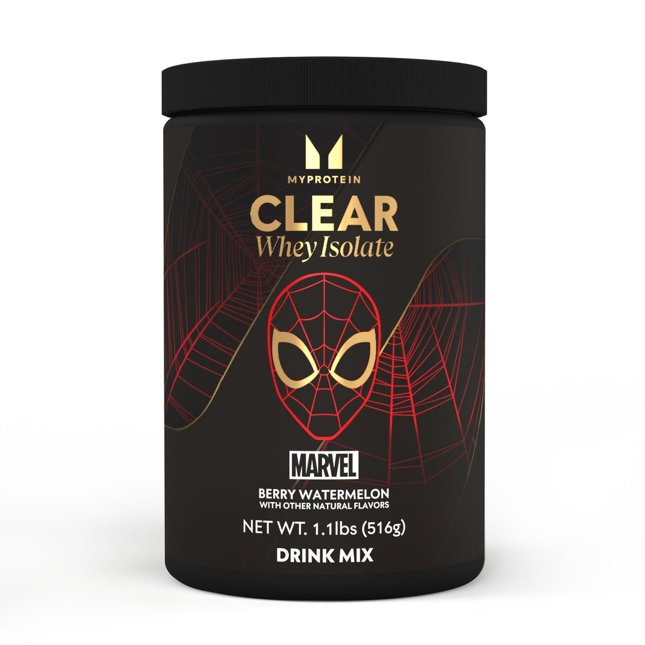 CLEAR WHEY ISOLATE - MARVEL SPIDERMAN - RASPBERRY & STRAWBERRY<BR>(PRE ORDER FOR 1ST OCTOBER DELIVERY)